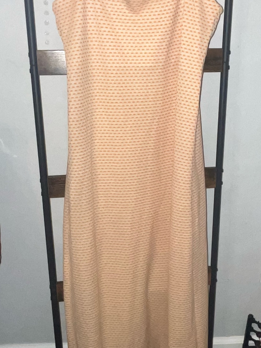 Zara Peach Sleeveless Maxi Dress